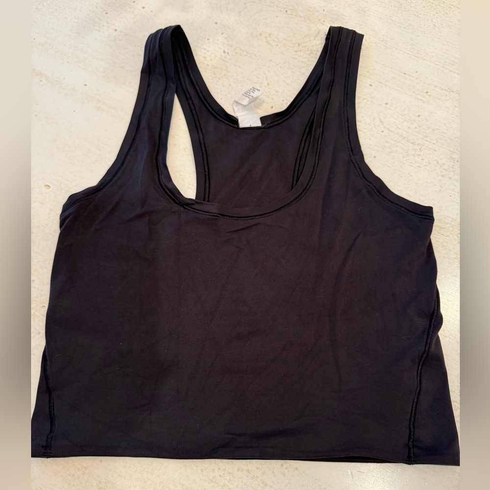 lululemon athletica Black Crop Top